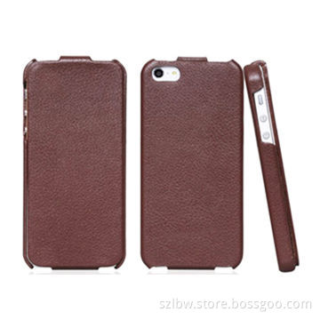 Leather Cases for iPhone 5, Made of High-quality PU and PC Materials
